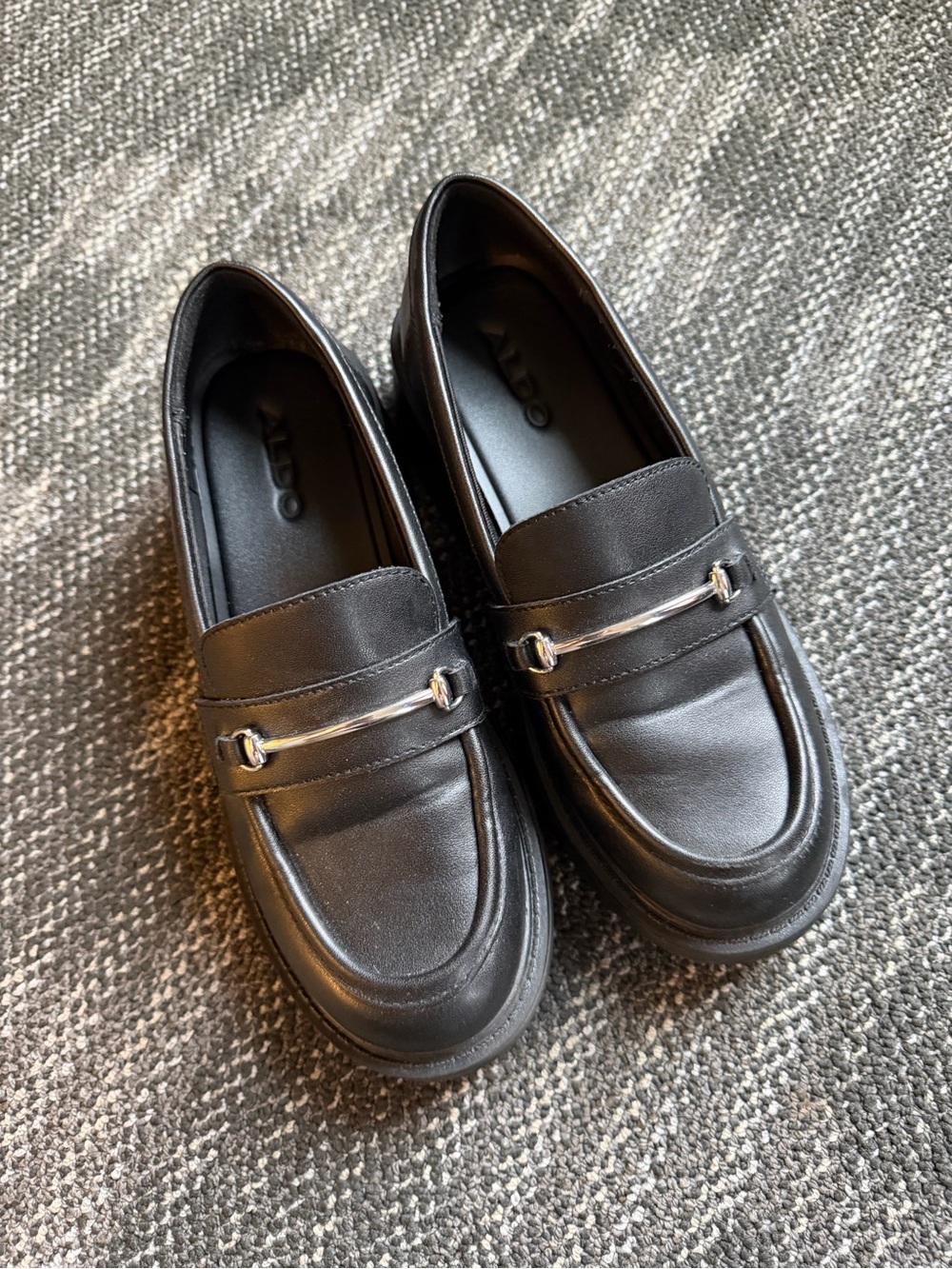 Black Chunky Loafers Size 7